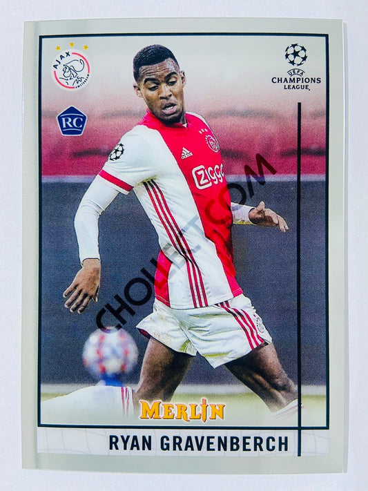 Ryan Gravenberch - AFC Ajax 2020-21 Topps UEFA Champions League Merlin RC Rookie #57