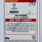 Tino Anjorin - Chelsea FC 2020-21 Topps UEFA Champions League Merlin RC Rookie #86