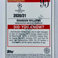 Brandon Williams - Manchester United 2020-21 Topps UEFA Champions League Merlin RC Rookie #95
