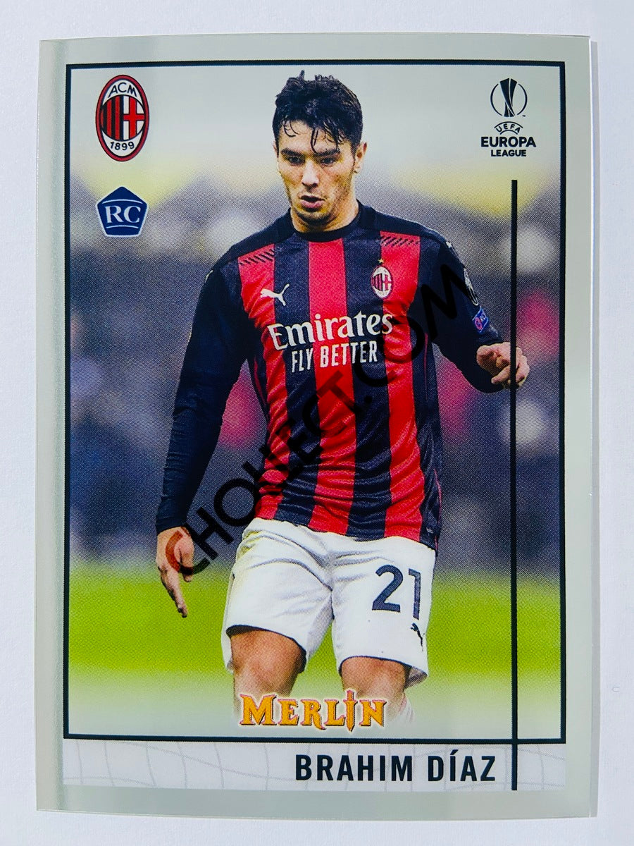 Brahim Diaz - AC Milan 2020-21 Topps UEFA Europa League Merlin RC Rookie #97