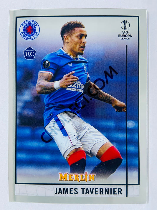 James Tavernier - Rangers FC 2020-21 Topps UEFA Europa League Merlin RC Rookie #99