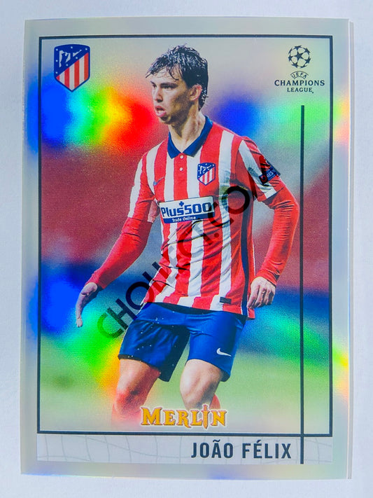 Joao Felix - Atletico de Madrid 2020-21 Topps UEFA Champions League Merlin Refractor #25