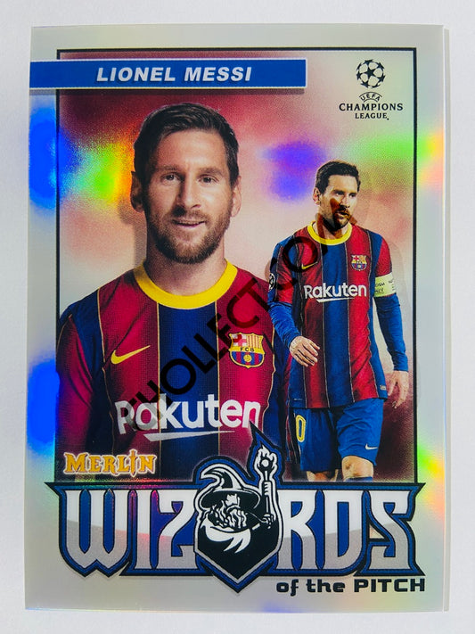 Lionel Messi - FC Barcelona 2020-21 Topps UEFA Champions League Merlin Wizards of the Pitch #W-LM