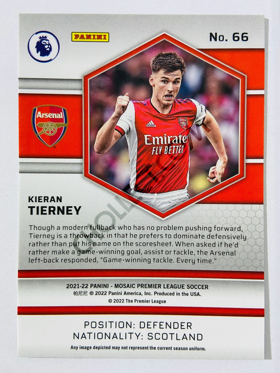Kieran Tierney – Arsenal 2021-22 Panini Mosaic Premier League #66