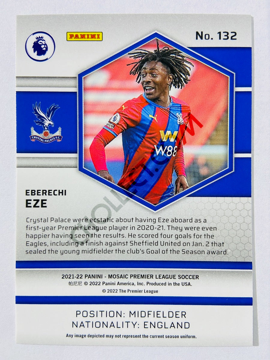 Eberechi Eze – Crystal Palace 2021-22 Panini Mosaic Premier League #132