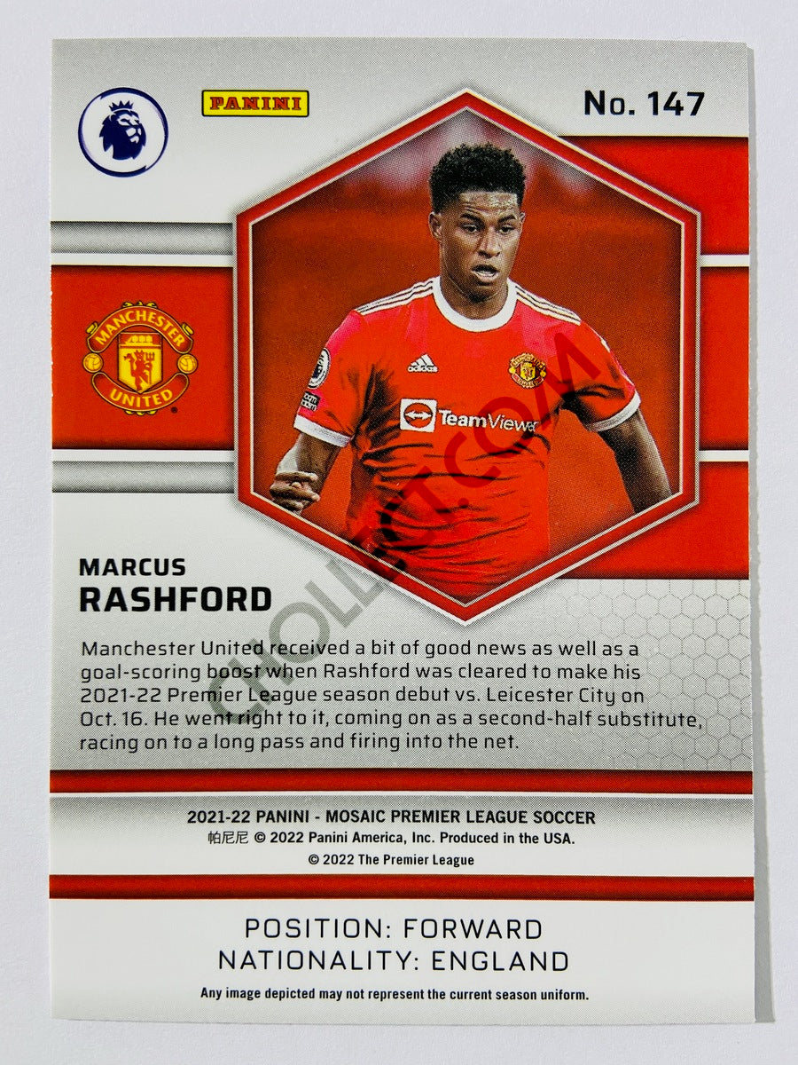 Marcus Rashford – Manchester United 2021-22 Panini Mosaic Premier League #147