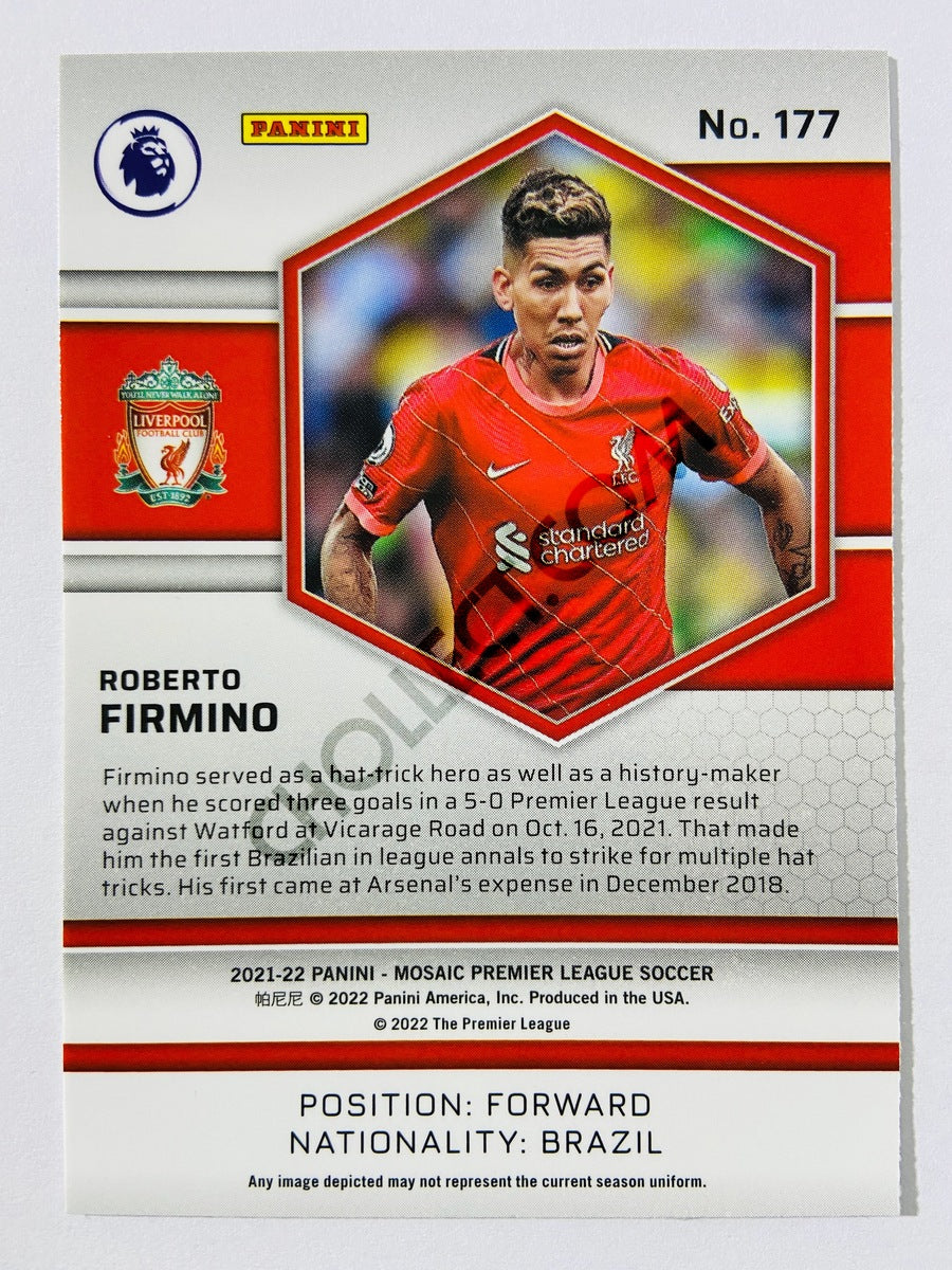 Roberto Firmino – Liverpool FC 2021-22 Panini Mosaic Premier League #177