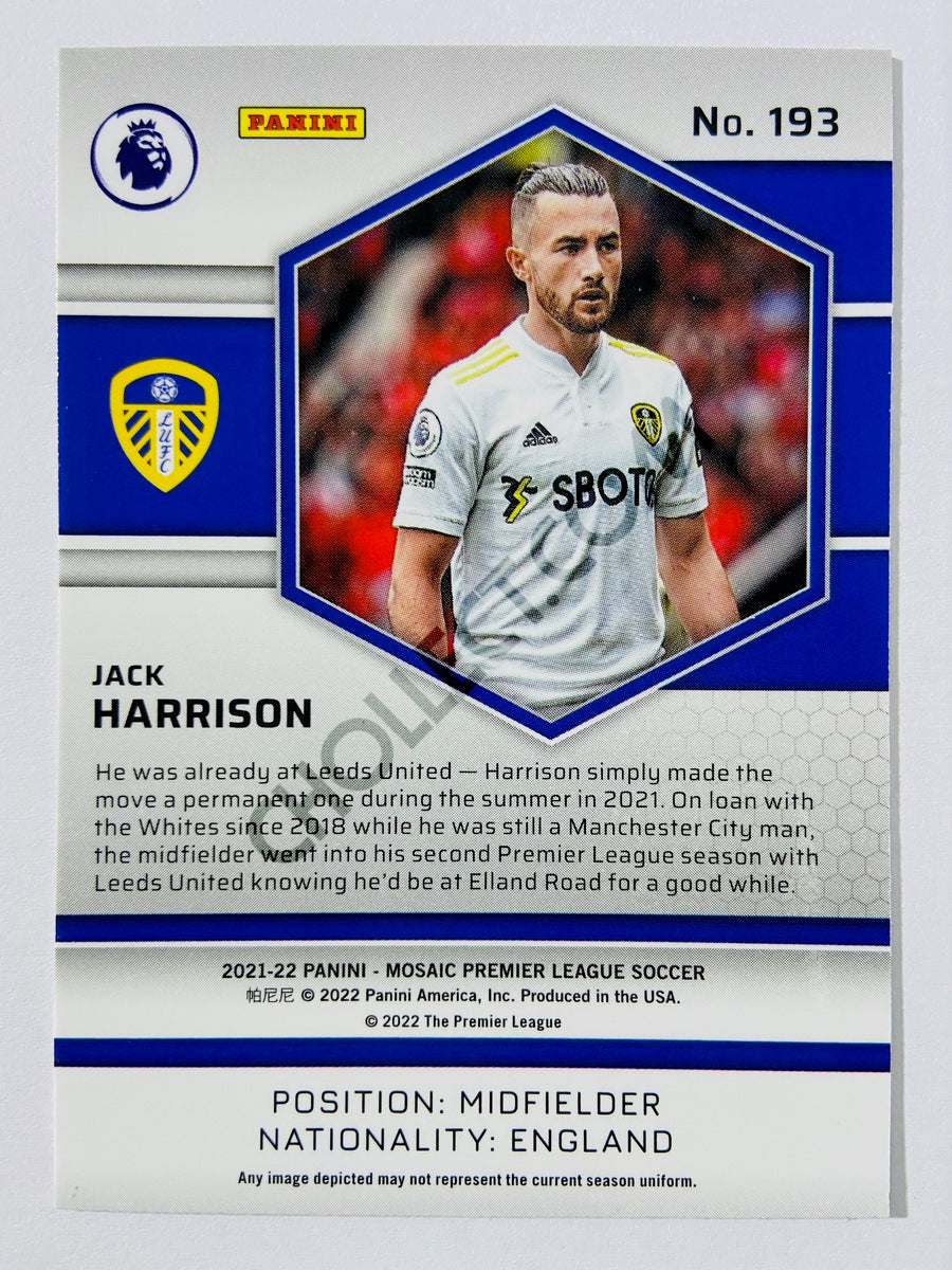 Jack Harrison – Leeds United 2021-22 Panini Mosaic Premier League #193