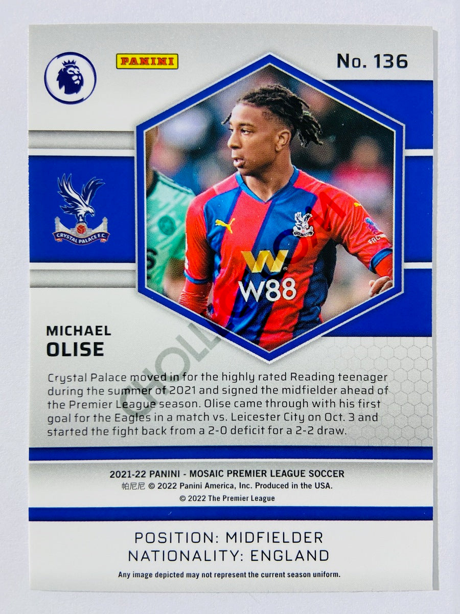 Michael Olise – Crystal Palace 2021-22 Panini Mosaic Premier League RC Rookie #136