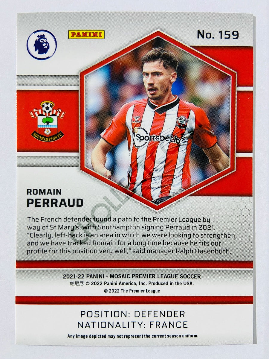 Romain Perraud – Southampton 2021-22 Panini Mosaic Premier League RC Rookie #159