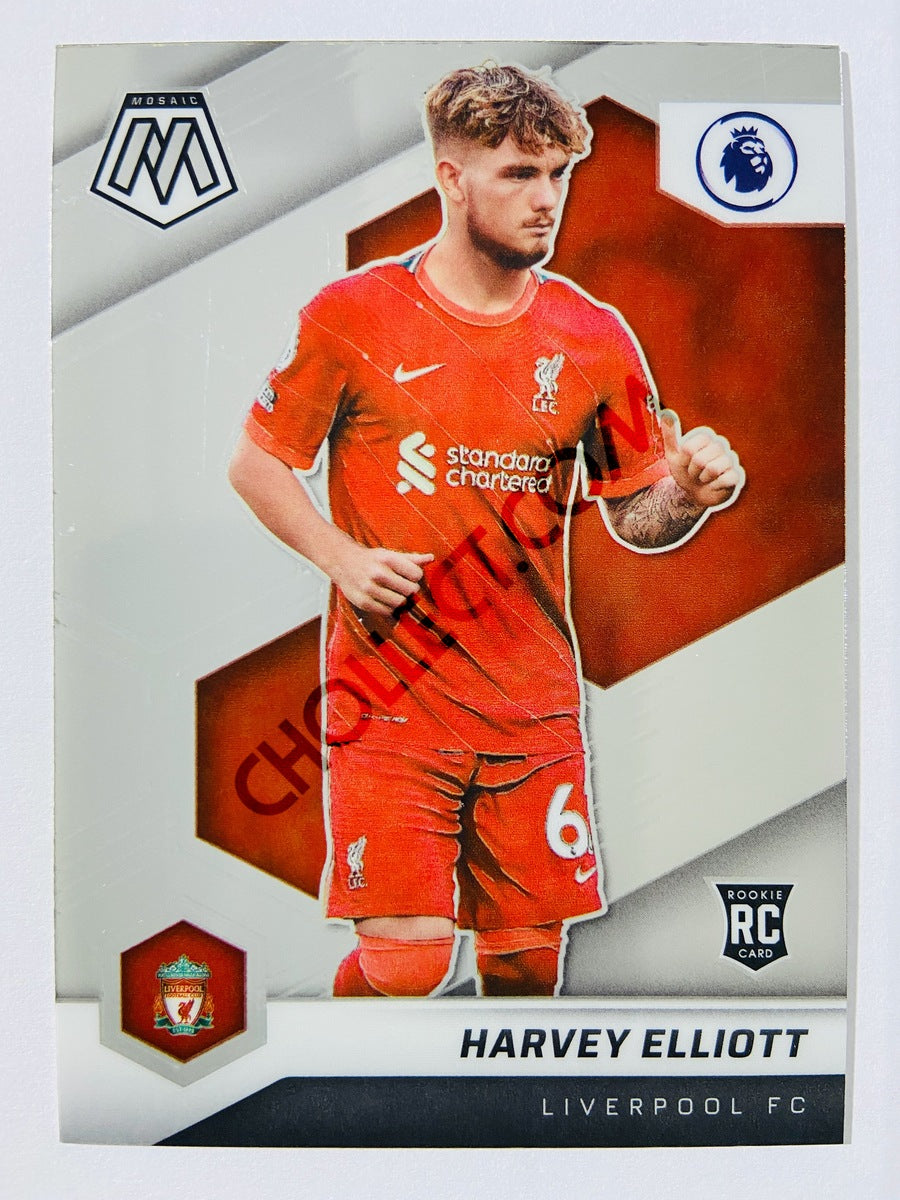 Harvey Elliott – Liverpool FC 2021-22 Panini Mosaic Premier League RC Rookie #173