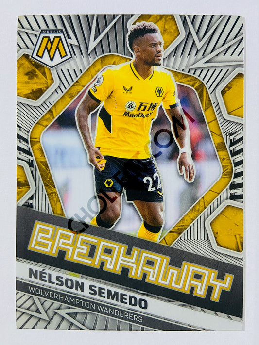 Nelson Semedo – Wolverhampton Wanderers 2021-22 Panini Mosaic Premier League Breakaway #6