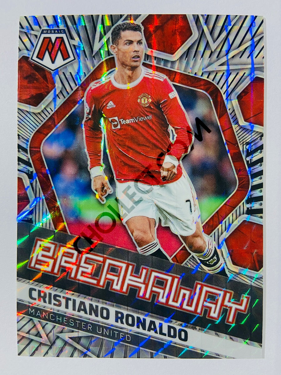 Cristiano Ronaldo – Manchester United 2021-22 Panini Mosaic Premier League Breakaway Mosaic Parallel #15