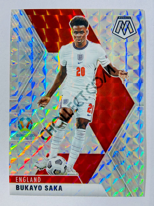 Bukayo Saka – England 2021 Panini Mosaic UEFA EURO Mosaic Parallel #106