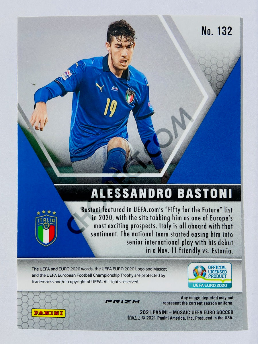 Alessandro Bastoni - Italy 2021 Panini Mosaic UEFA EURO Mosaic Parallel #132