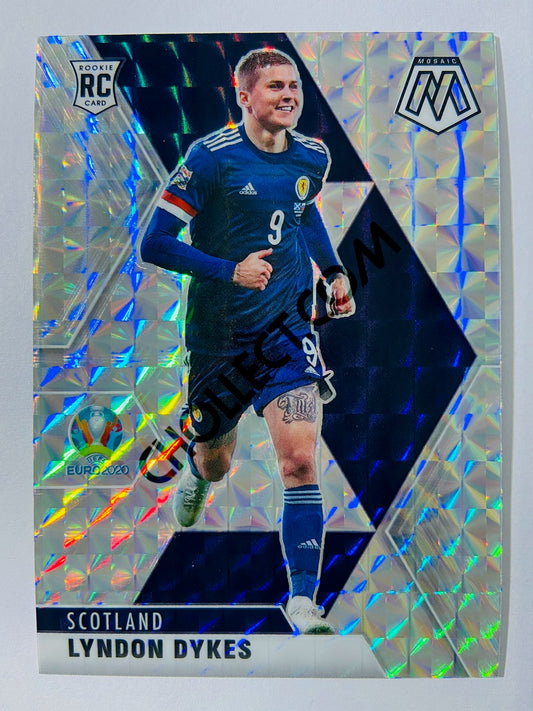 Lyndon Dykes – Scotland 2021 Panini Mosaic UEFA EURO Mosaic Parallel RC Rookie #81