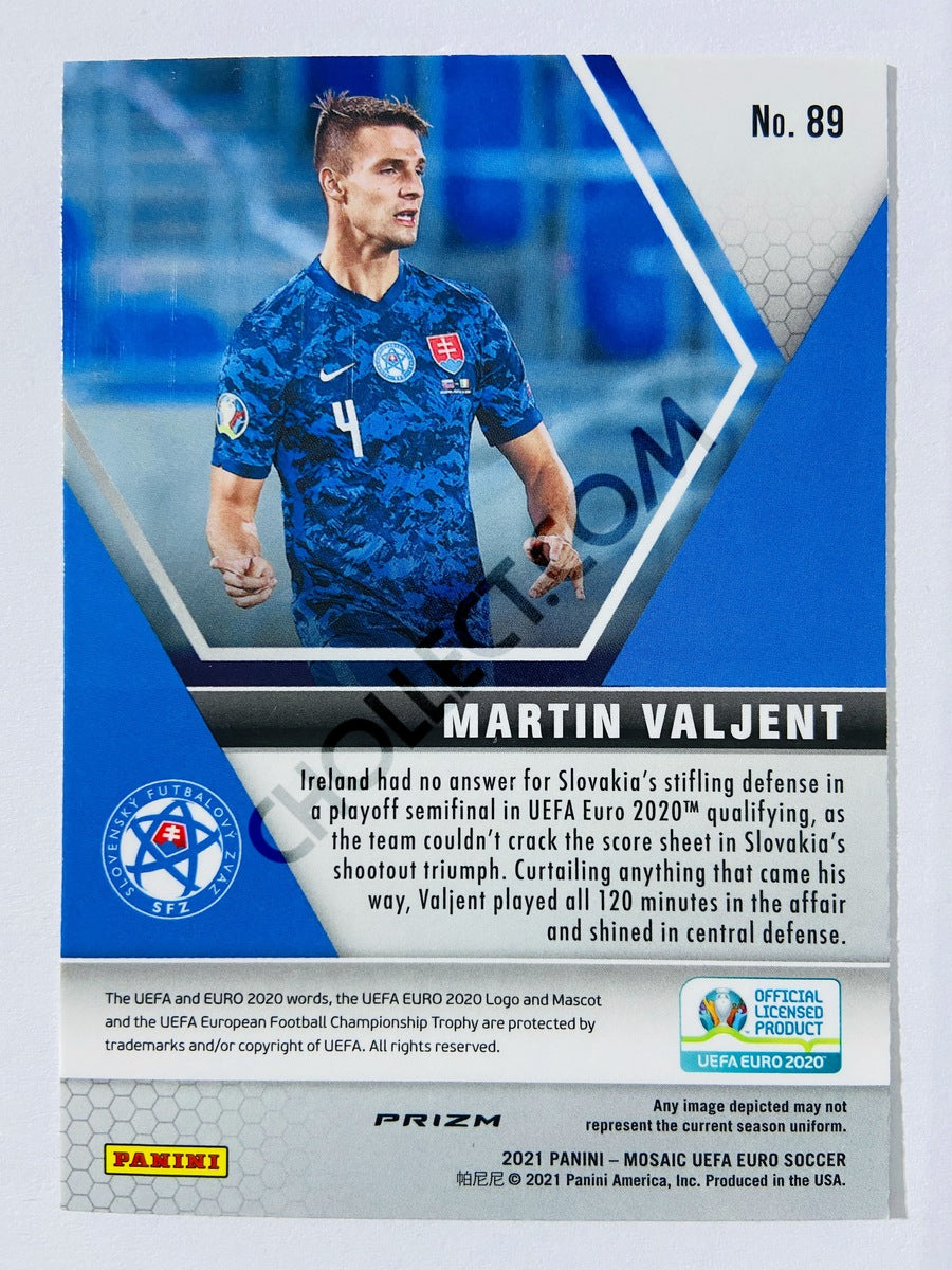 Martin Valjent – Slovakia 2021 Panini Mosaic UEFA EURO Mosaic Parallel RC Rookie #89