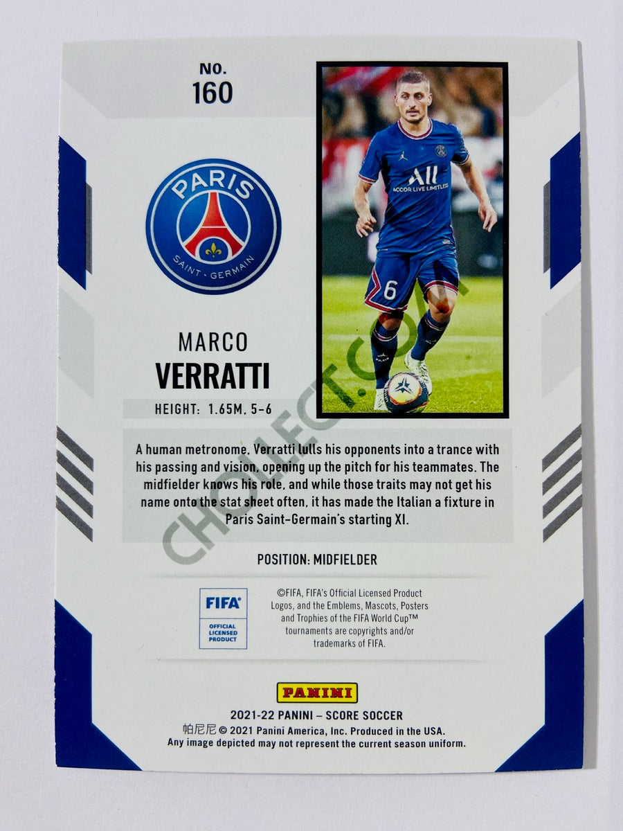 Marco Verratti – Paris Saint-Germain 2021-22 Panini Score #160