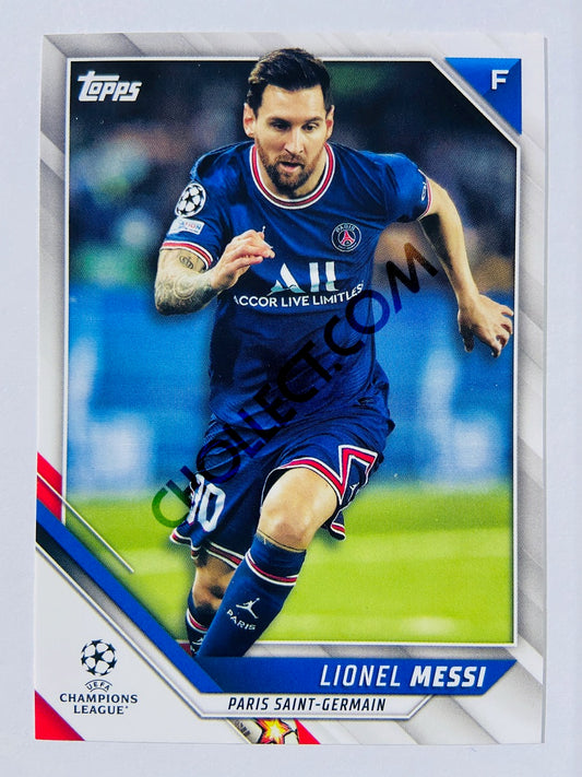 Lionel Messi - Paris Saint-Germain 2021-22 Topps UCL #10