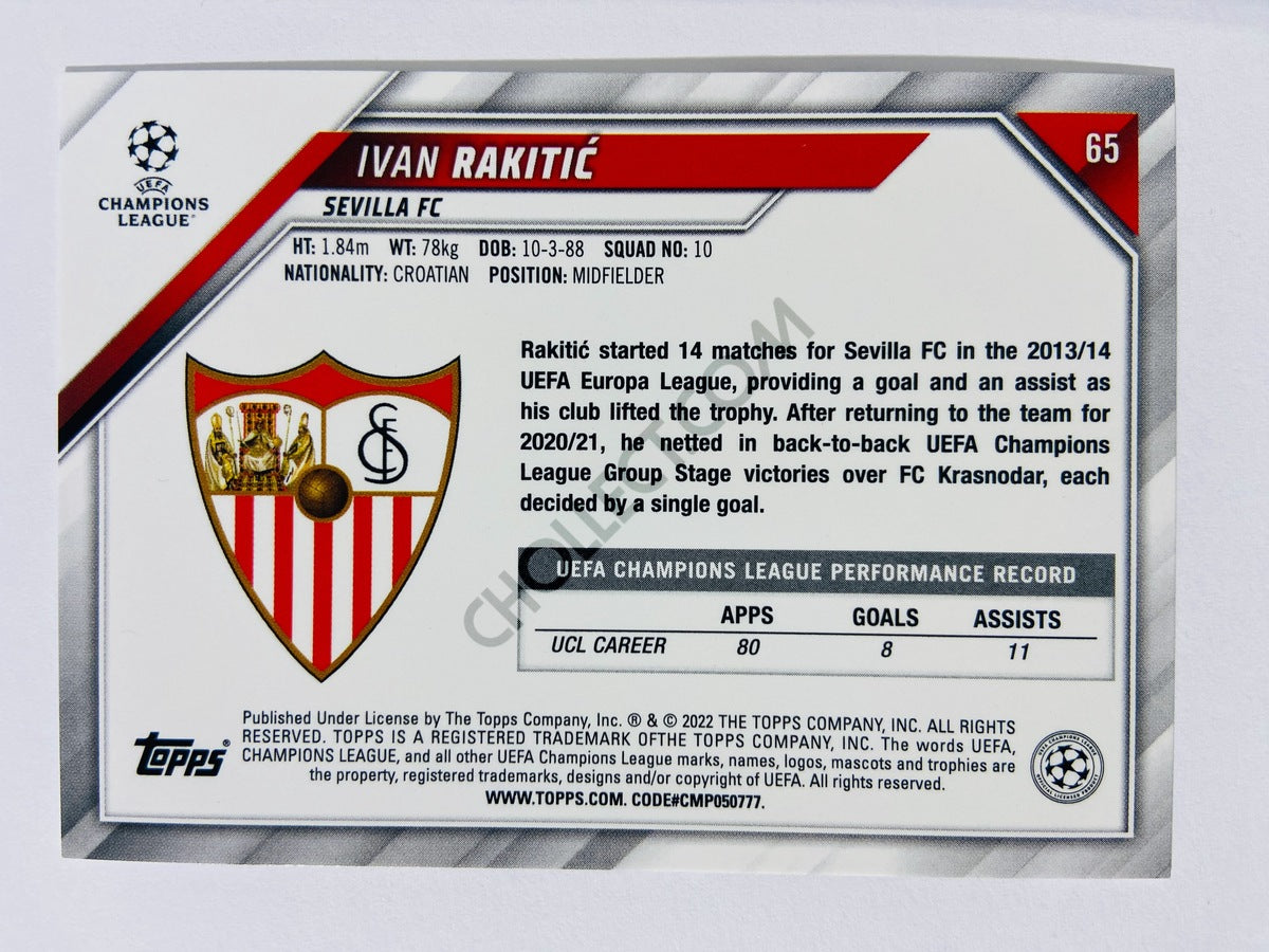 Ivan Rakitic – Sevilla FC 2021-22 Topps UCL #65