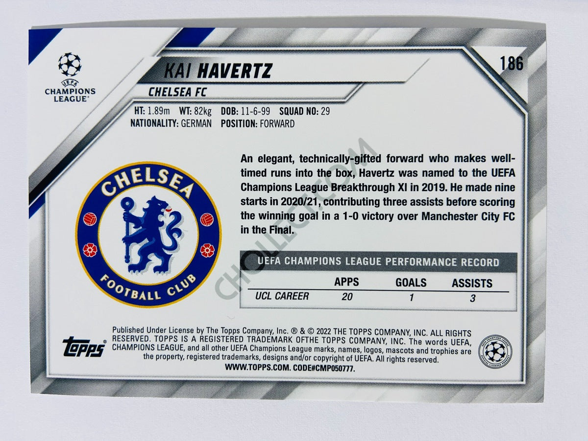 Kai Havertz – Chelsea FC 2021-22 Topps UCL #186