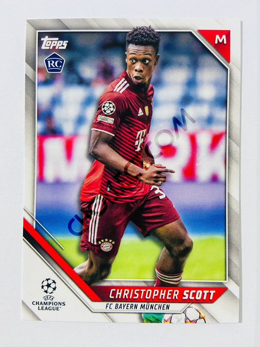 Christopher Scott – FC Bayern München 2021-22 Topps UCL RC Rookie #173