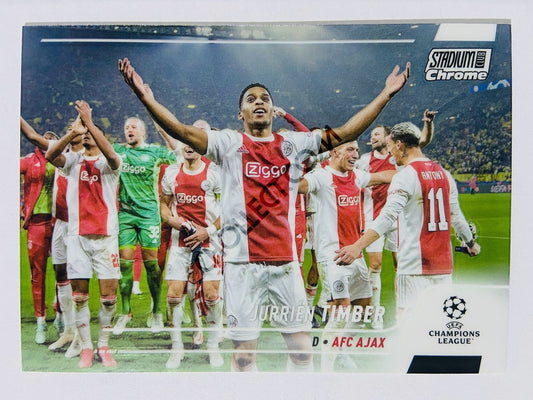 Jurrien Timber - AFC Ajax 2022 Topps Stadium Club Chrome UCL #2