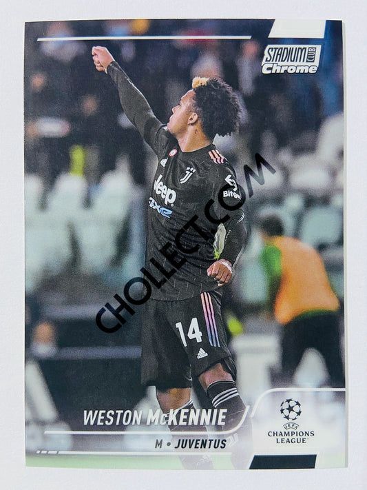 Weston McKennie - Juventus 2022 Topps Stadium Club Chrome UCL #14