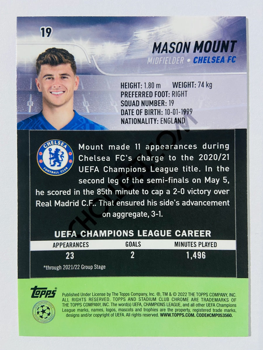 Mason Mount - Chelsea FC 2022 Topps Stadium Club Chrome UCL #19