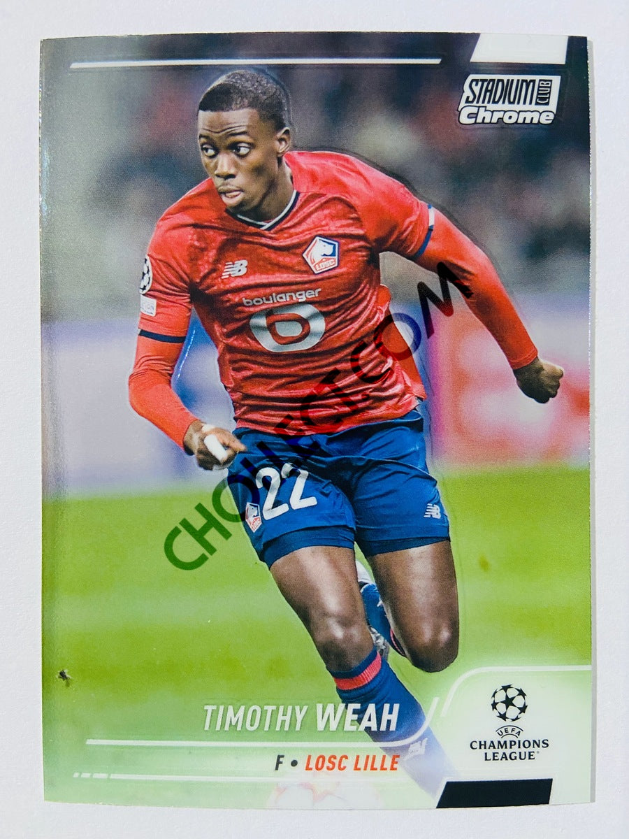 Timothy Weah - LOSC Lille 2022 Topps Stadium Club Chrome UCL #35