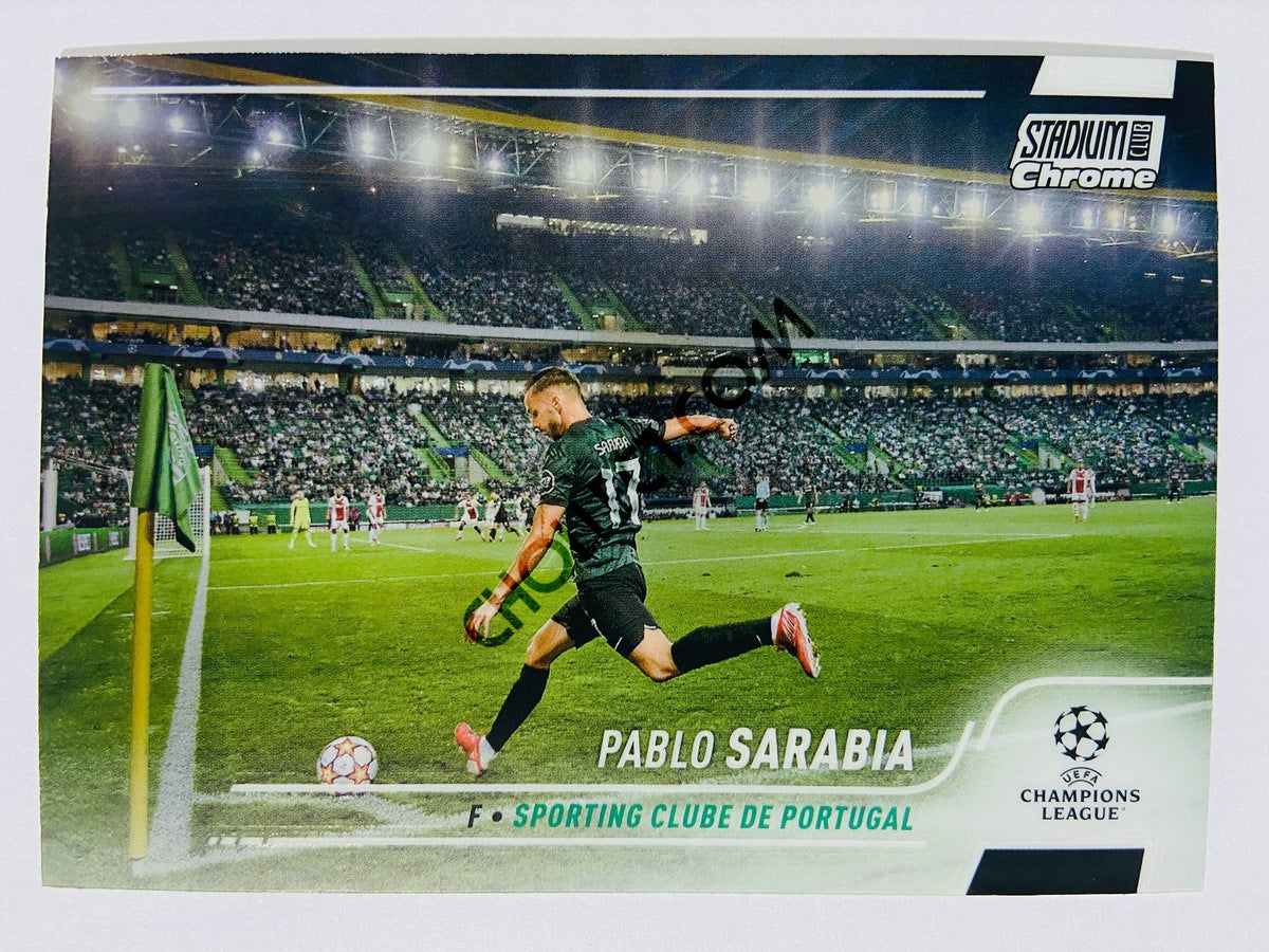 Pablo Sarabia - Sporting Clube de Portugal 2022 Topps Stadium Club Chrome UCL #54