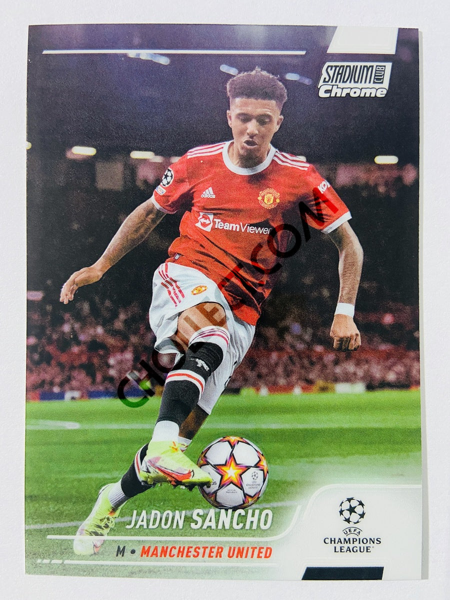 Jadon Sancho - Manchester United 2022 Topps Stadium Club Chrome UCL #58