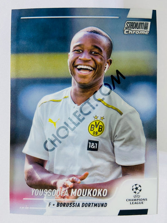 Youssoufa Moukoko - Borussia Dortmund 2022 Topps Stadium Club Chrome UCL #64