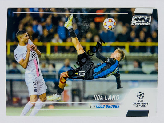 Noa Lang - Club Brugge 2022 Topps Stadium Club Chrome UCL #65