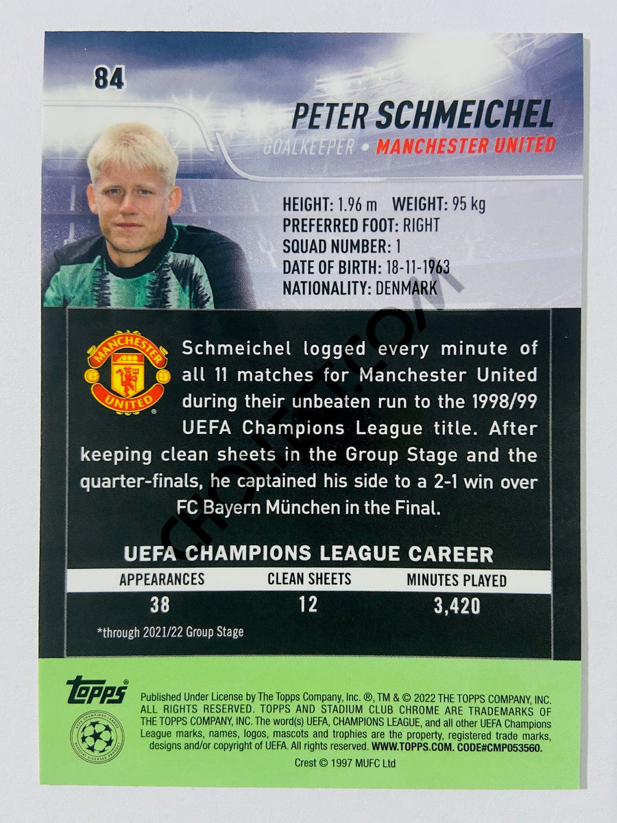 Peter Schmeichel - Manchester United 2022 Topps Stadium Club Chrome UCL #84