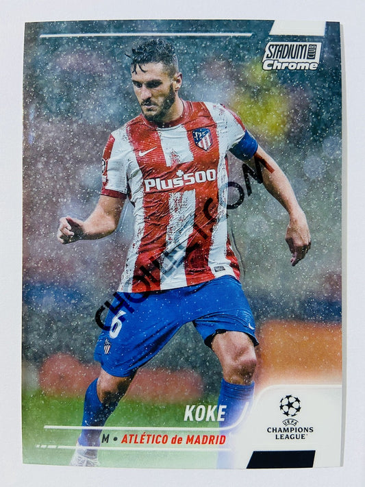 Koke - Atlético de Madrid 2022 Topps Stadium Club Chrome UCL #87