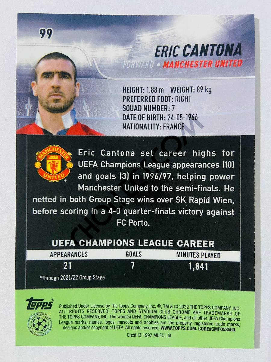 Eric Cantona - Manchester United 2022 Topps Stadium Club Chrome UCL #99