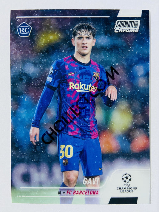 Gavi - FC Barcelona 2022 Topps Stadium Club Chrome UCL RC Rookie #31