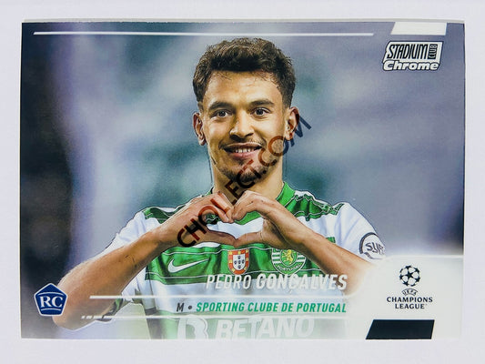 Pedro Gonçalves - Sporting Clube de Portugal RC 2022 Topps Stadium Club Chrome UCL RC Rookie #34