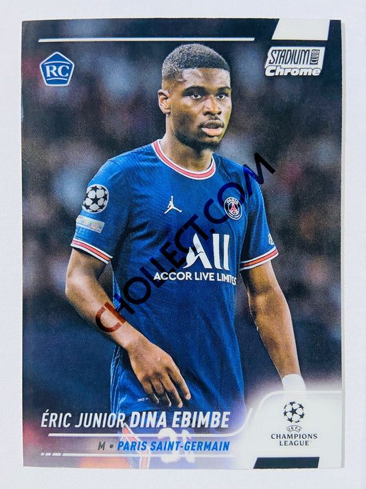 Eric Junior Dina Ebimbe - Paris Saint-Germain 2022 Topps Stadium Club Chrome UCL RC Rookie #41