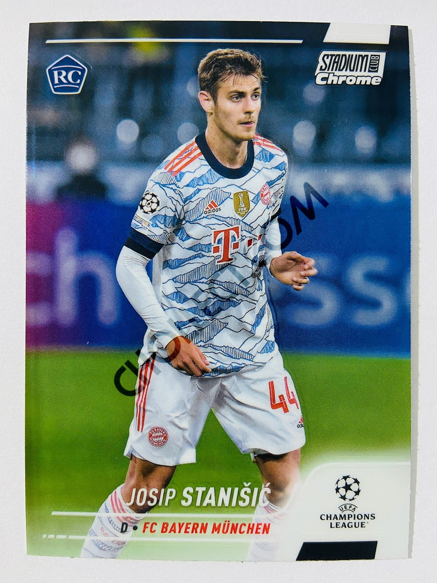 Josip Stanisic - FC Bayern München 2022 Topps Stadium Club Chrome UCL RC Rookie #44