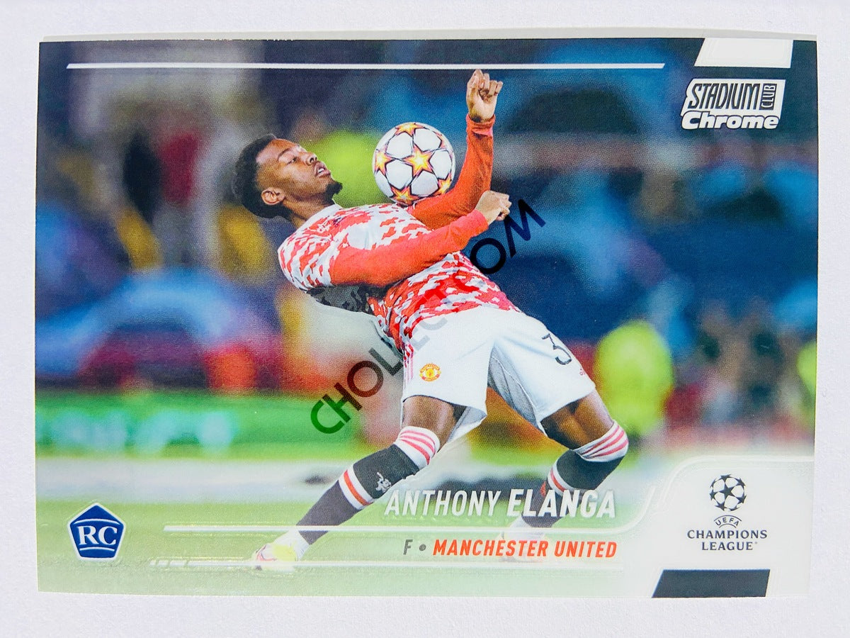 Anthony Elanga - Manchester United 2022 Topps Stadium Club Chrome UCL RC Rookie #48