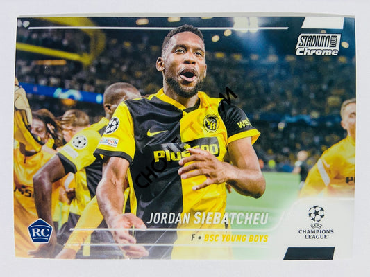 Jordan Siebatcheu - BSC Young Boys 2022 Topps Stadium Club Chrome UCL RC Rookie #70