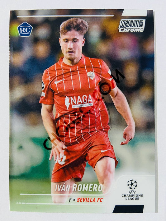 Iván Romero - Sevilla FC 2022 Topps Stadium Club Chrome UCL RC Rookie #76