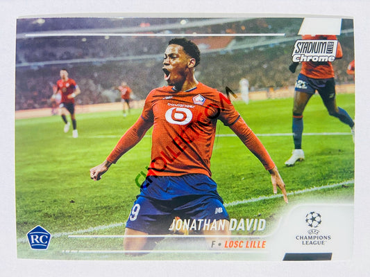 Jonathan David - LOSC Lille 2022 Topps Stadium Club Chrome UCL RC Rookie #83