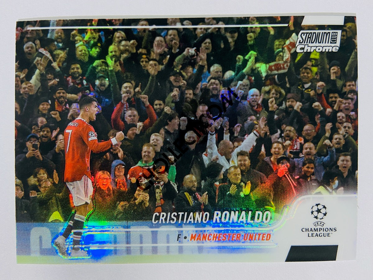 Cristiano Ronaldo - Manchester United 2022 Topps Stadium Club Chrome UCL Refractor #7