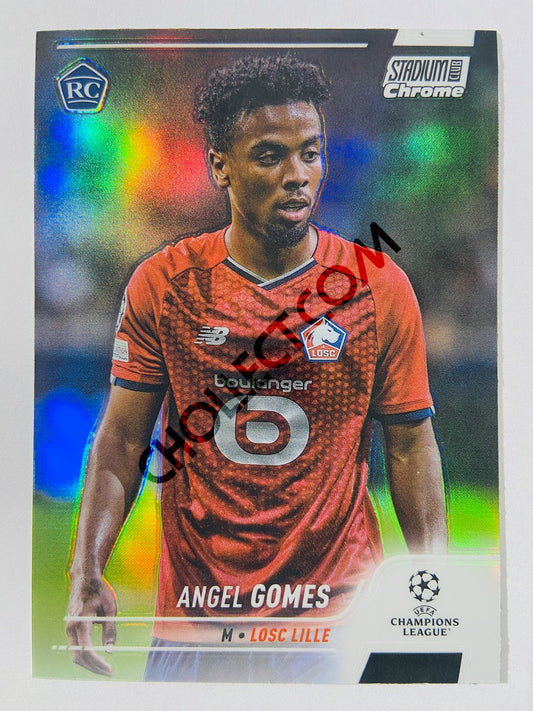 Angel Gomes - LOSC Lille 2022 Topps Stadium Club Chrome UCL Refractor RC Rookie #52