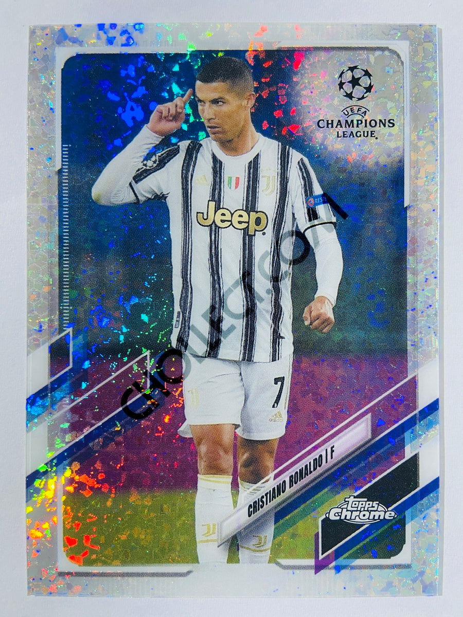 Cristiano Ronaldo - Juventus 2021 Topps Chrome Speckle UCL #100