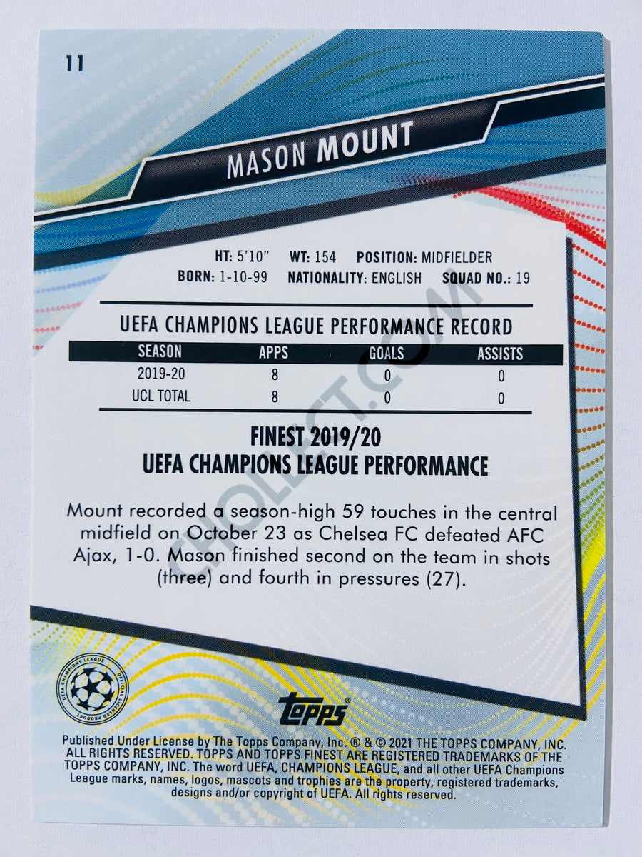 Mason Mount - Chelsea FC 2021 Topps Finest UCL #11