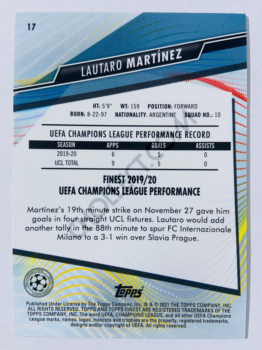 Lautaro Martinez - FC Internazionale Milano 2021 Topps Finest UCL #17